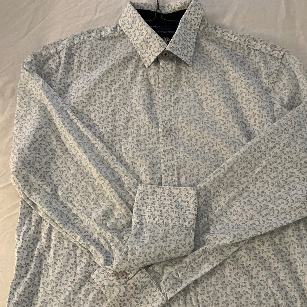 English Laundry Slim Fit Stretch Button Down Shirt